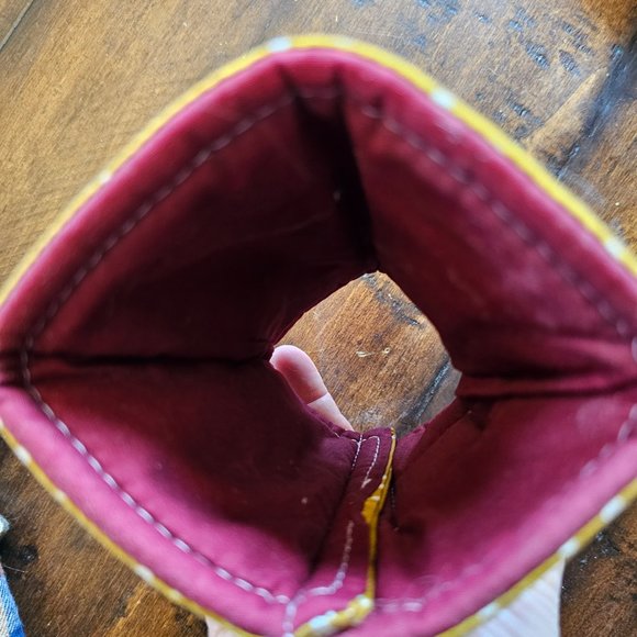 Love Mich Mustard Dots Coffee Cozy - Picture 3 of 3